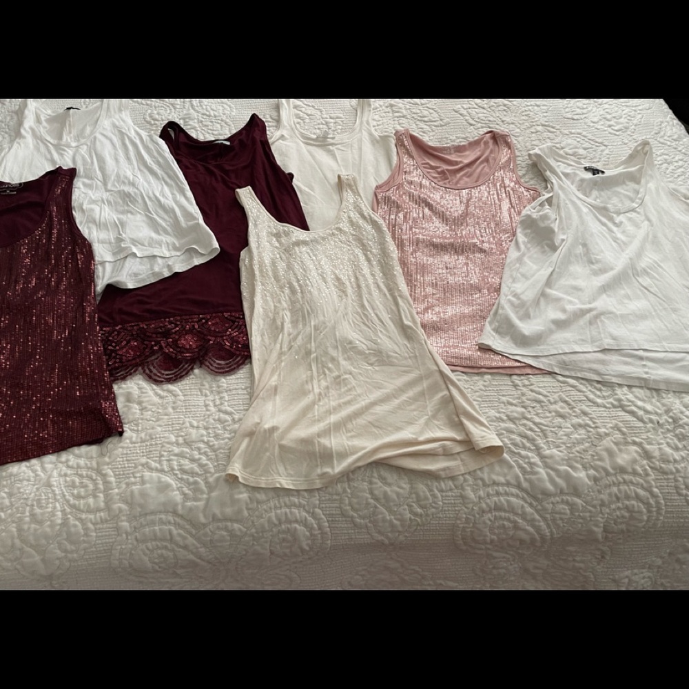 MD Lot of 7 Tank Tops - Express/Maurices/Abound